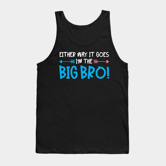 Gender Reveal Big Bro Big Brother Tank Top by KAWAIITEE